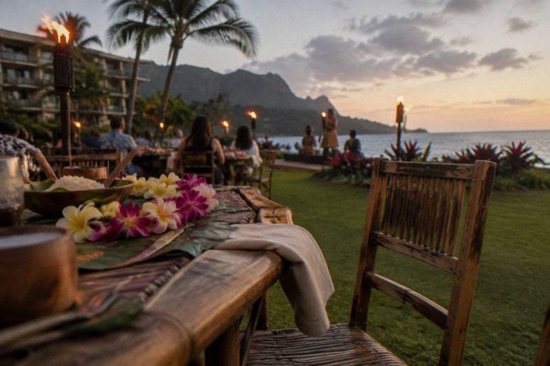 Luau with Lei Greeting