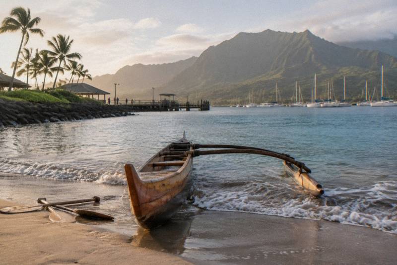 Outrigger Canoe Surfing