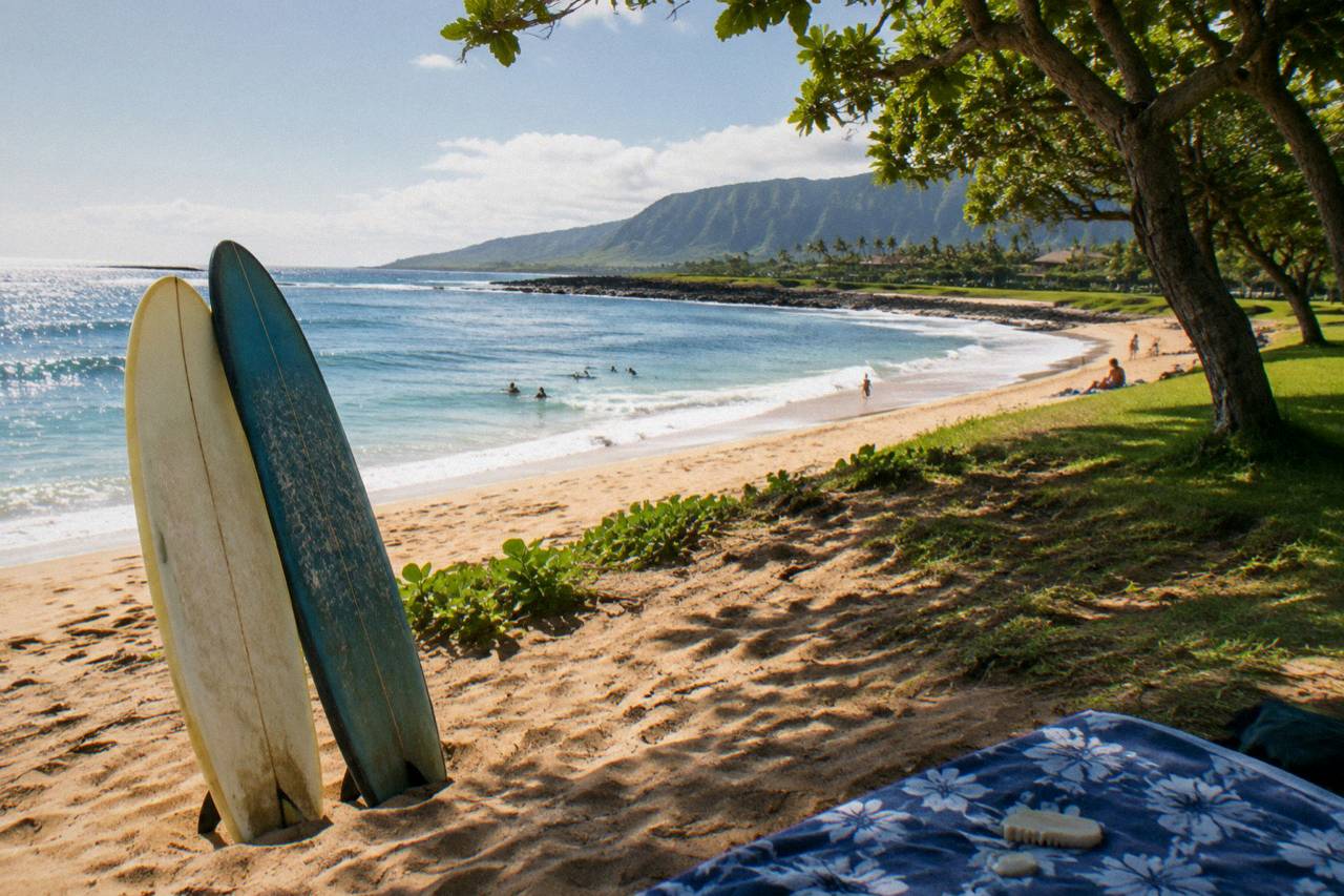 Kauai surf lessons and sup